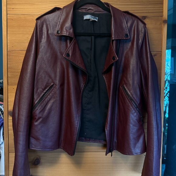 Vegan Leather Moto Jacket Large - Picture 3 of 7
